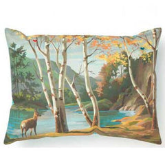 Deer in the Forest Accent Pillow