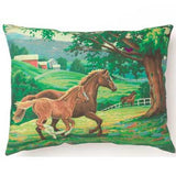 Horse Play Accent Pillow