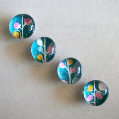 Teal Vines Magnets