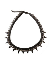 Spiked Handmade Rhinestone Necklace