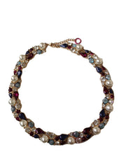 Purple & Pearl Handmade Necklace