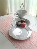 English Silver Bristol Tea Cup Stand