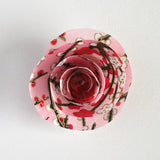 Colorful Patterned Paper Rose Pin