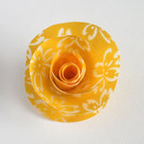 Colorful Patterned Paper Rose Pin