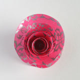 Colorful Patterned Paper Rose Pin