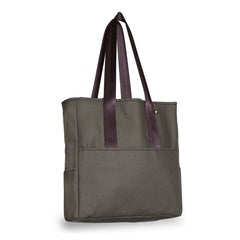 Pocket Canvas Tote Bag- Canvas Green