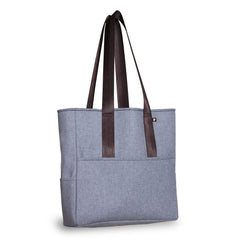 Pocket Tote Wool-Gray Twill