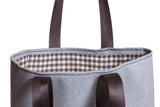 Pocket Tote Wool-Gray Twill