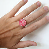 Pink Paper Adjustable Ring