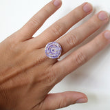 Purple Paper Adjustable Ring
