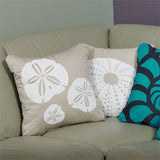 Sand Dollar Eco Art Throw Pillows