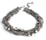 Kareninia Mixed Chains Collar Necklace