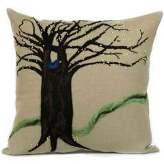 Spring Tree Bird Pillow