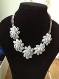 Glacier Blue Petal Flower Necklace