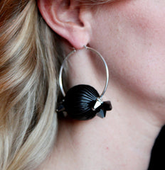 Vintage Tin Baubble Earrings